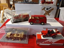 LOT  7 vehicules pompiers, militaires miniatures, camions, blindé, bateau, avion