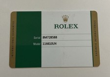 GENUINE ROLEX WATCH 116610LN