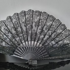Grand eventail ancien 1900 - grand,