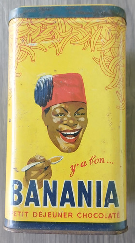 Boîte banania ancienne 1kg - banania,