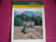 ANCIENNE  BROCHURE  PUBLICITAIRE   PRESSE RAMASSEUSE RIVIERRE CASALIS  URH 2.050