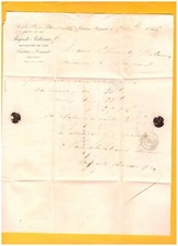 CHATEAU-RENAULT (37) USINE TANNERIE / CUIRS "Auguste PELTEREAU" voyagée en 1866