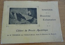 EXHUMATION  de SOEUR THERESE