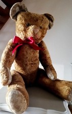 Ours en peluche ancien, 1925 env, Fadap, Pintel, rembourage paille de bois