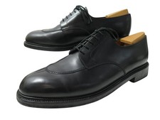 CHAUSSURES JM WESTON 598 DERBY DEMI CHASSE 10.5D 44.5 EN CUIR NOIR SHOES 1010€
