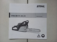 Notice d'emploi STIHL Tronçonneuse MS 171 - 181 - 211