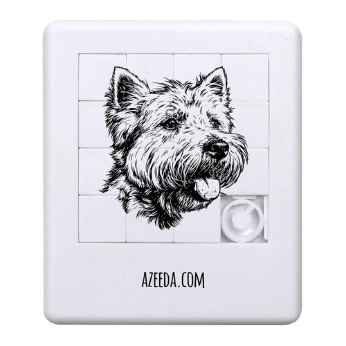 Westie dog portrait sliding - 'westie,