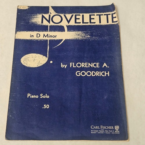 Novelette minor piano - d,
