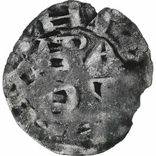 France, Philippe II Auguste, Denier Parisis, 1180-1223, Arras, Billon, TB