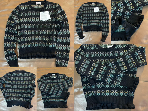 Red valentino tricot pull - red,