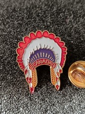Pin's Pins Pin Enamel 62 Coiffe D'indien "CANADA" 