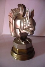 mascotte automobile ecureuil max le verrier hood ornament car mascot squirrel 