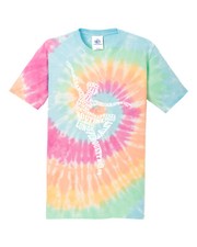 Dance Ballerina Typography Youth Tie Dye T-Shirt Girl Ballet Dancer