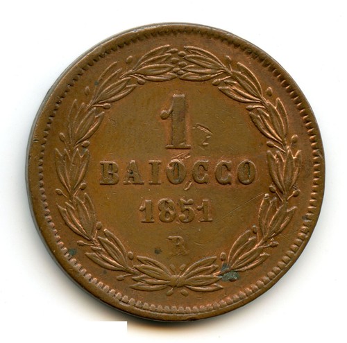 Vatican 1851 baiocco - vatican,