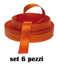 Lot 6 Pièces de Ruban Satin Orange 2cmx25m Petits Cadeaux Moc