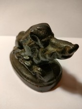 Sanglier chasse presse papier,déco vitrine,fonte