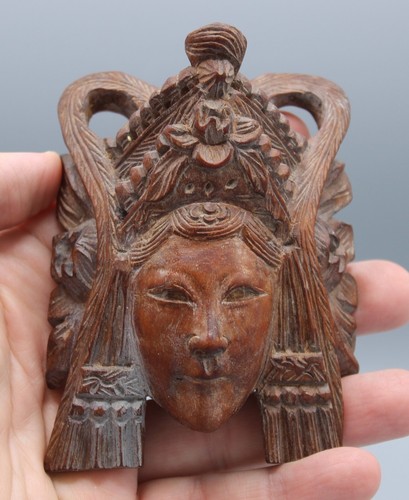 Ancien masque bois asie - ancien,