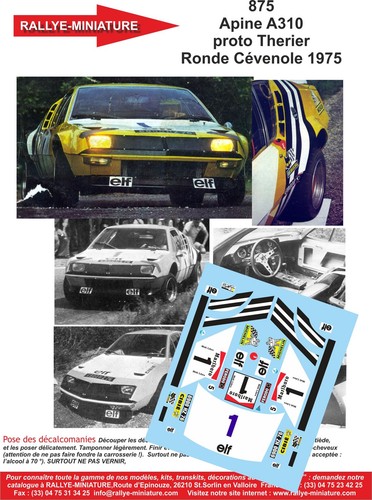 Decals ref 0875 - 1/24, alpine