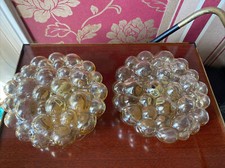 2 X Bubble Lampe de Plafond Glashütte Limburg Lampe Helena Tynell 60er Lampe P