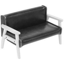  Mini meuble petit canapé fauteuil fauteuil en bois maison de poupée meuble