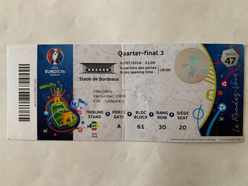 Ticket match uefa - ticket, euro
