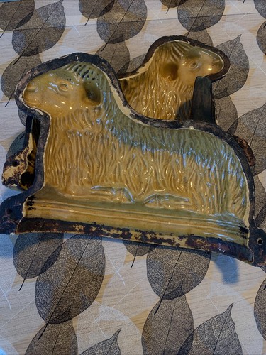 Ancien grand moule engobe - ancien,