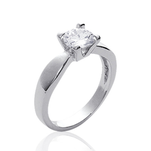 Bague solitaire cristal - bague,