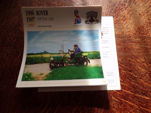 Fiche carte card voiture - fiche,
