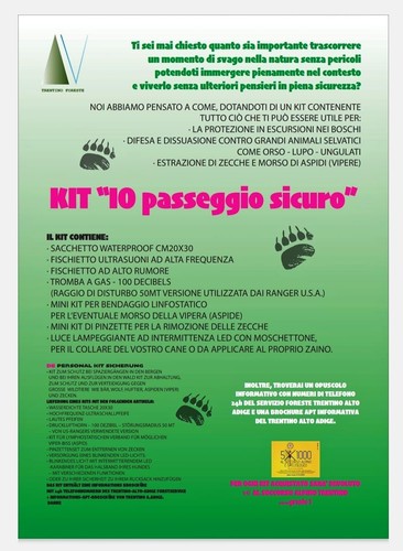 Kit survie anti ours et - survie,