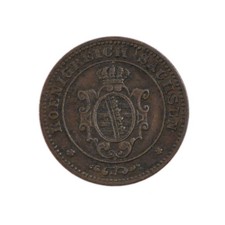 États allemands, Saxe, Kreuzer, 1868, Cuivre, TTB, KM:250