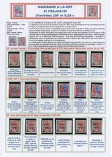 RARE  VARIETES MARIANNE A LA NEF N°1216-1229-1234 (**)- COMPLEMENT DE COLLECTION