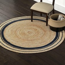Tapis rond 100 % jute naturel