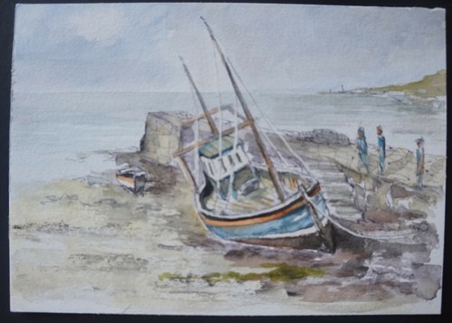 Aquarelle bretagne - ,