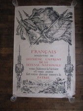 AFFICHE ANCIENNE 1916 - FRANÇAIS SOUSCRIVEZ AU DEUXIÈME EMPRUNT ... - B. NAUDIN
