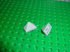 2 x LEGO MdStone slope brick