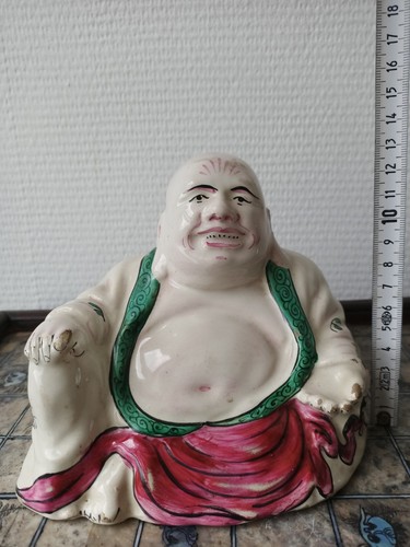 Bouddha rieur faïence de - bouddha, en