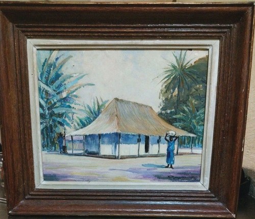Huile sur toile - , scène