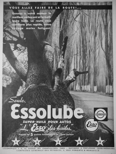 Publicité huiles essolube - publicitÉ,