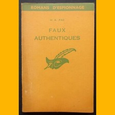 Romans d'Espionnage N° 12 FAUX AUTHENTIQUES M. A. Paz 1960