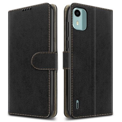 Pour nokia c12 étui - slim, cuir