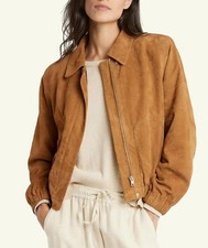 Veste femme en cuir bombardier