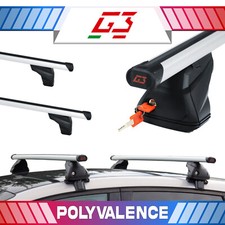 Alu Blanc Barres de toit pour