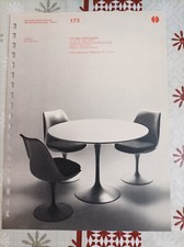 fiche publicité knoll table ronde eero saarinen 173 174 164 175
