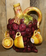 BBL2 Belle Bouteille Liqueur genre Garnier forme grappe de Raisin avec 6 tasses