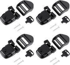 Spa Hot Tub Cover Broken Latch Repair Cover Clips with 4 Slides 4 Keys, 4 Set