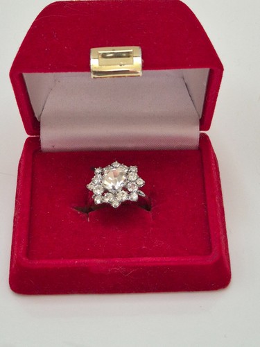 Vintage daisy cluster ring - cluster,
