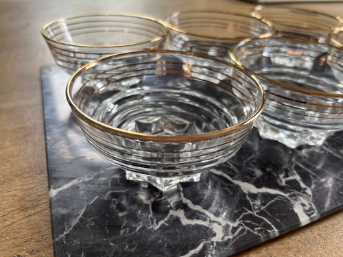6coupes champagne art déco - art,