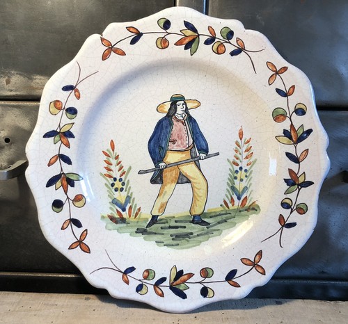Assiette faïence malicorne - faïence,