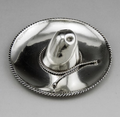 Chapeau mexicain argent - chapeau, en