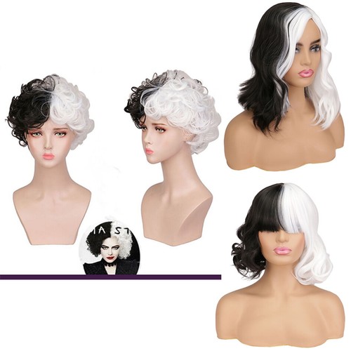 Perruque cruella cosplay - perruque,